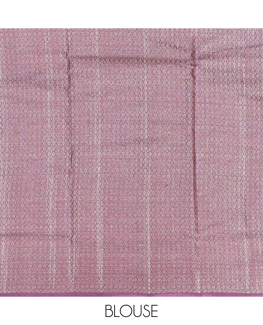 Purple Tussar Silk Saree
