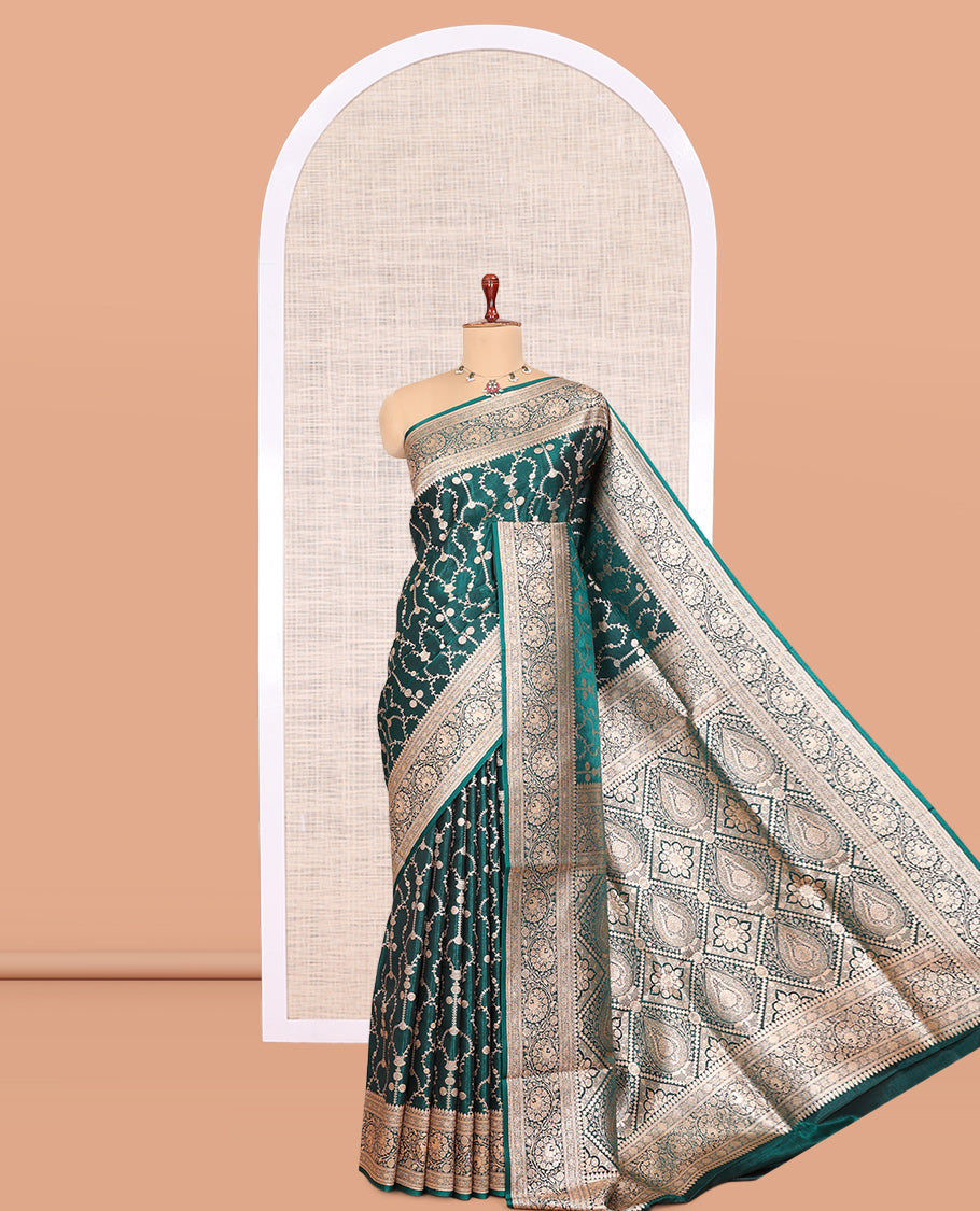 Green Banaras Nylon Saree