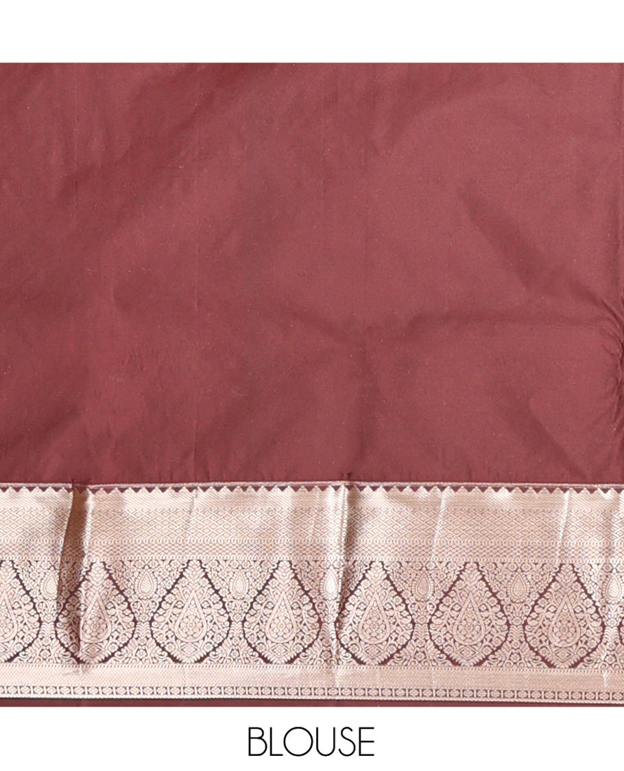 Green Zari Buttas Gift Saree
