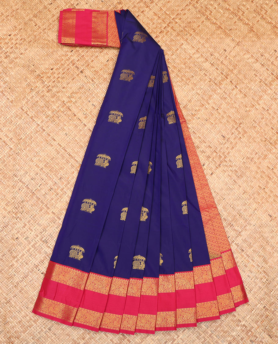 Blue Budget Silk Saree