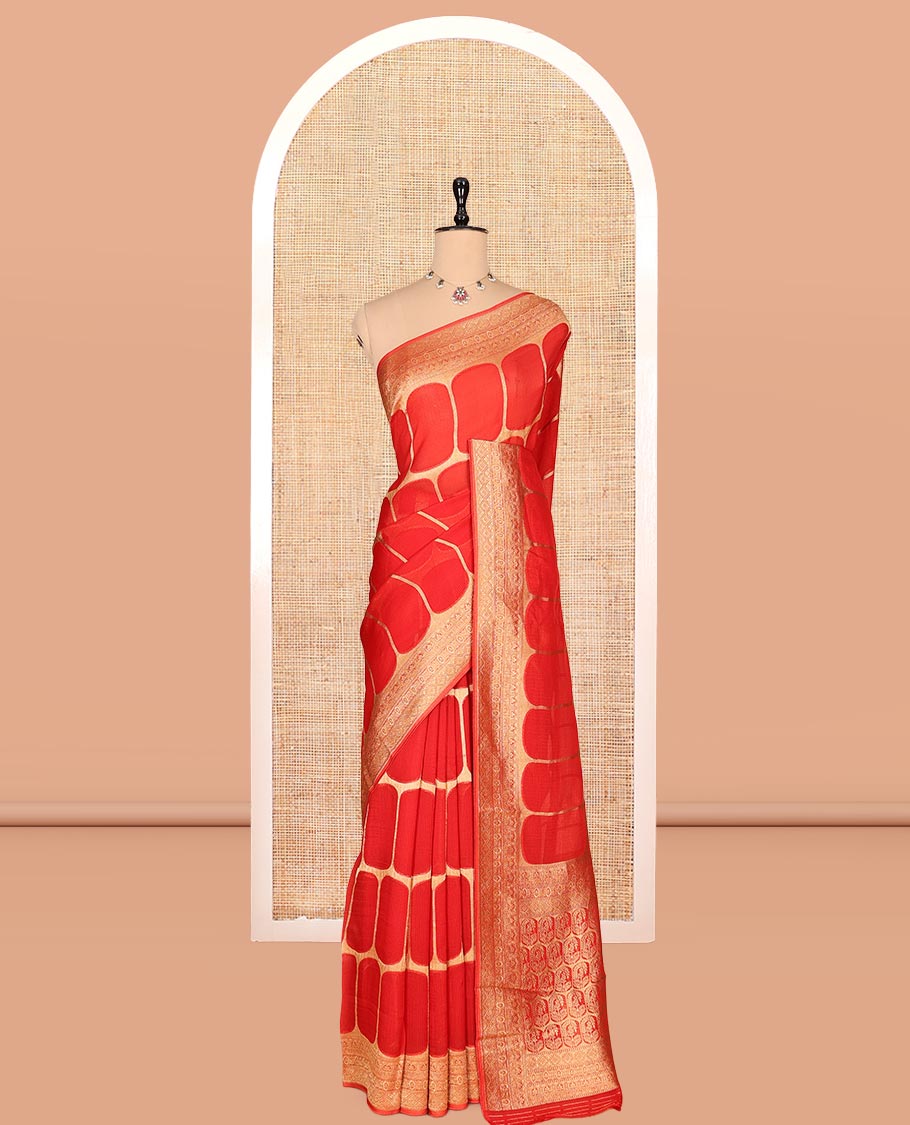 Red Fancy Organza