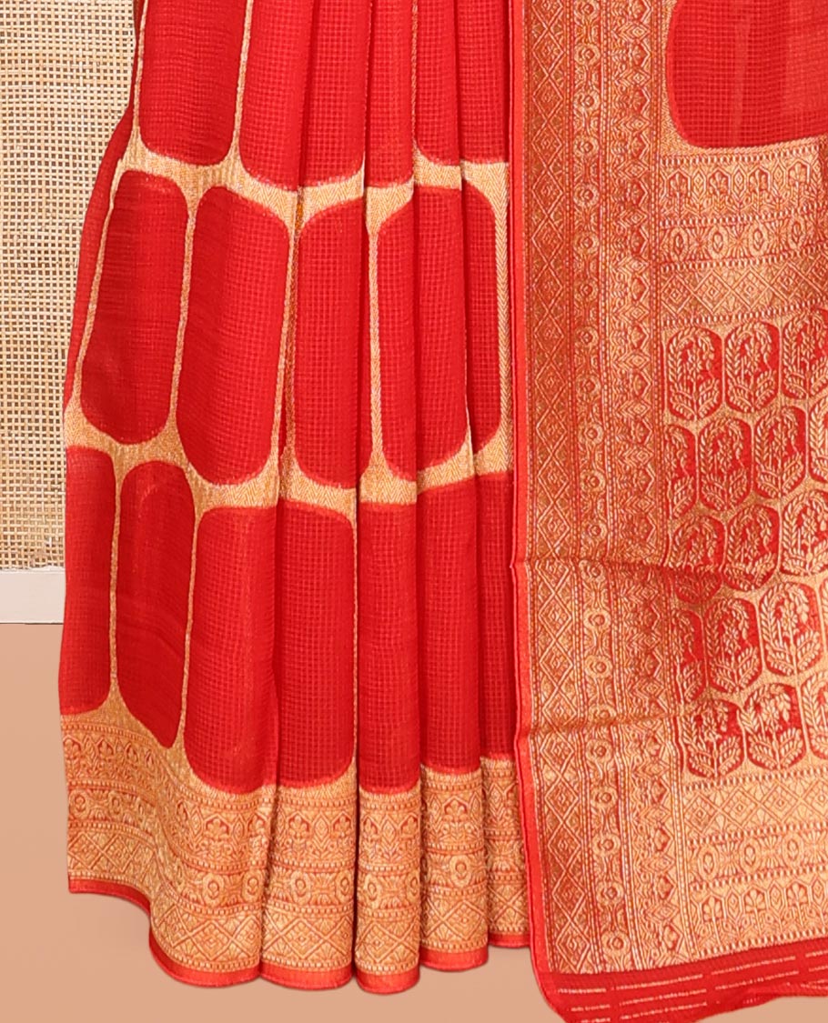 Red Fancy Organza