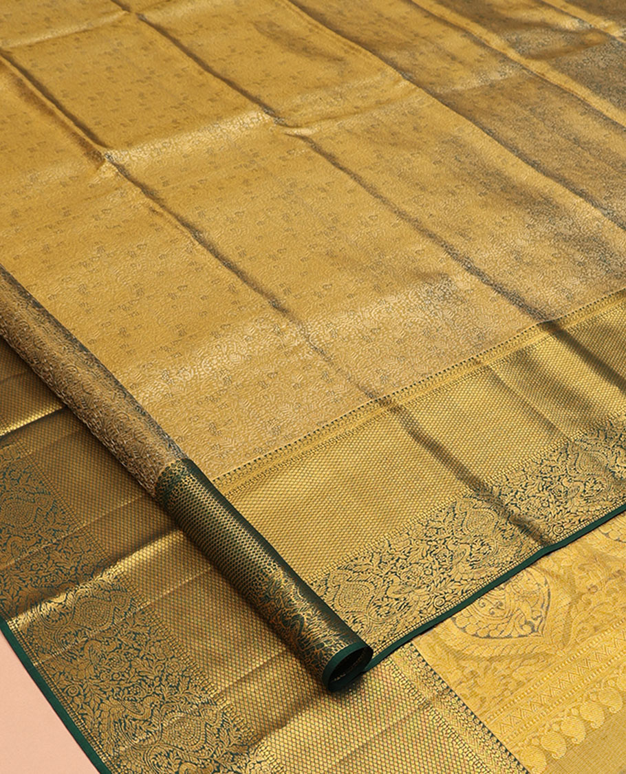 Green Kanchipuram Tissue Silk Saree
