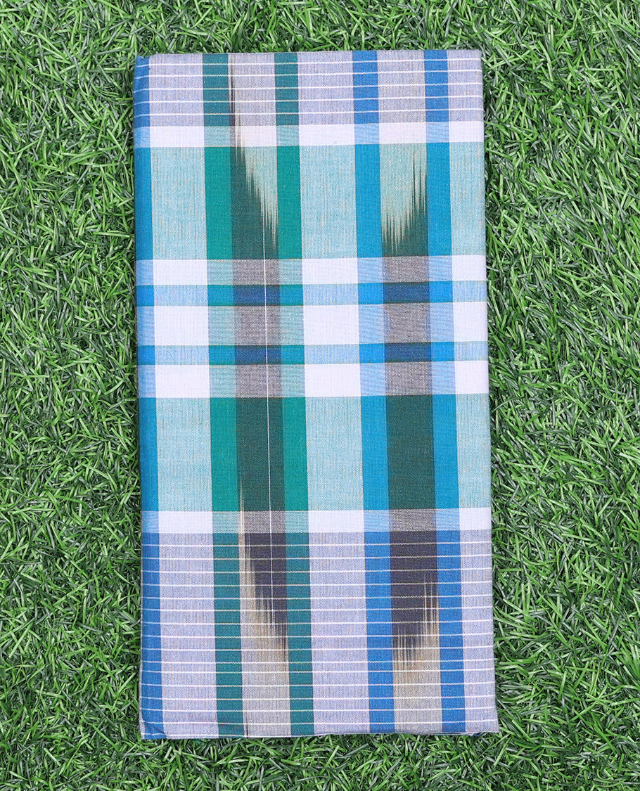 Multi-color stripes & checks design pure cotton lungi