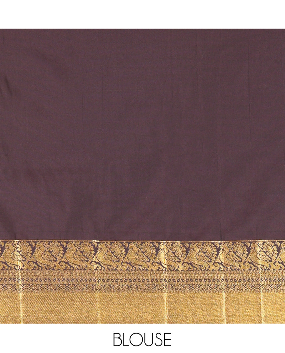 Honey-Brown Budget Silk Saree