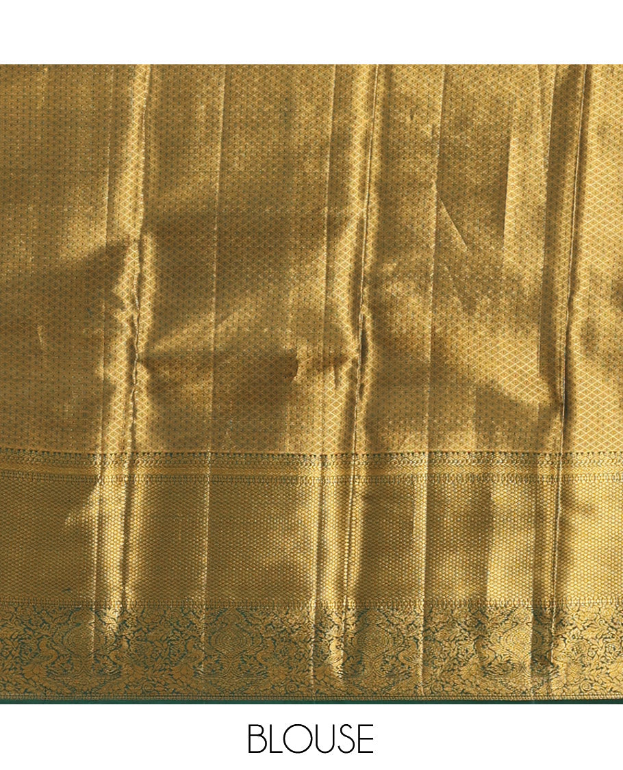 Green Kanchipuram Tissue Silk Saree