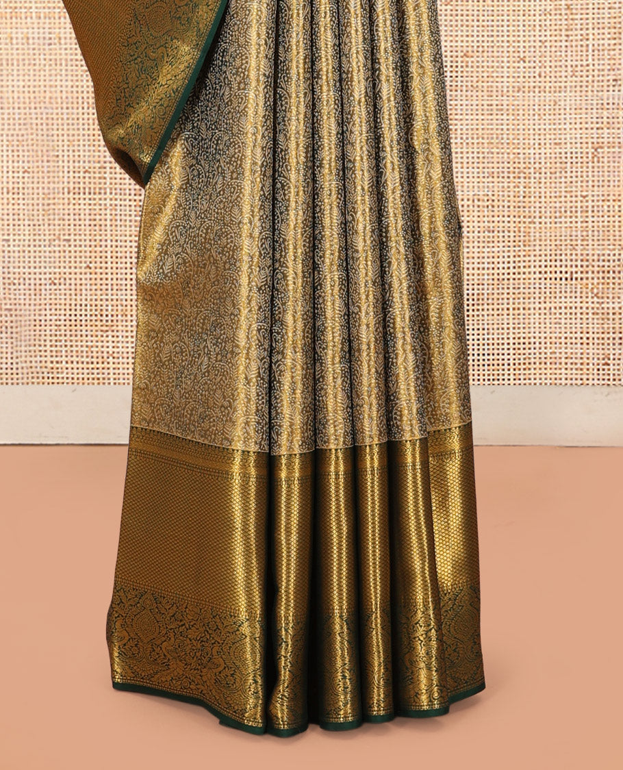 Green Kanchipuram Tissue Silk Saree