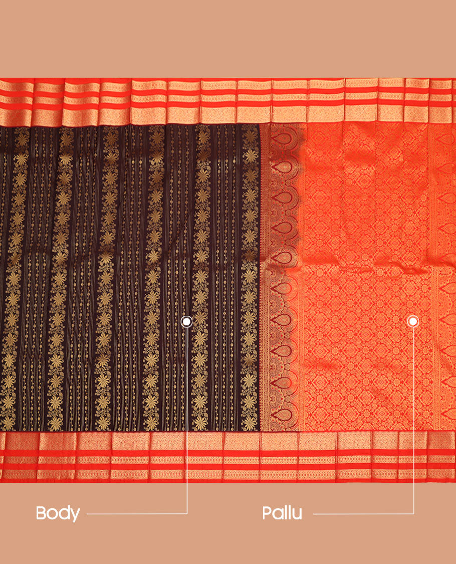 Brown Budget Silk Saree