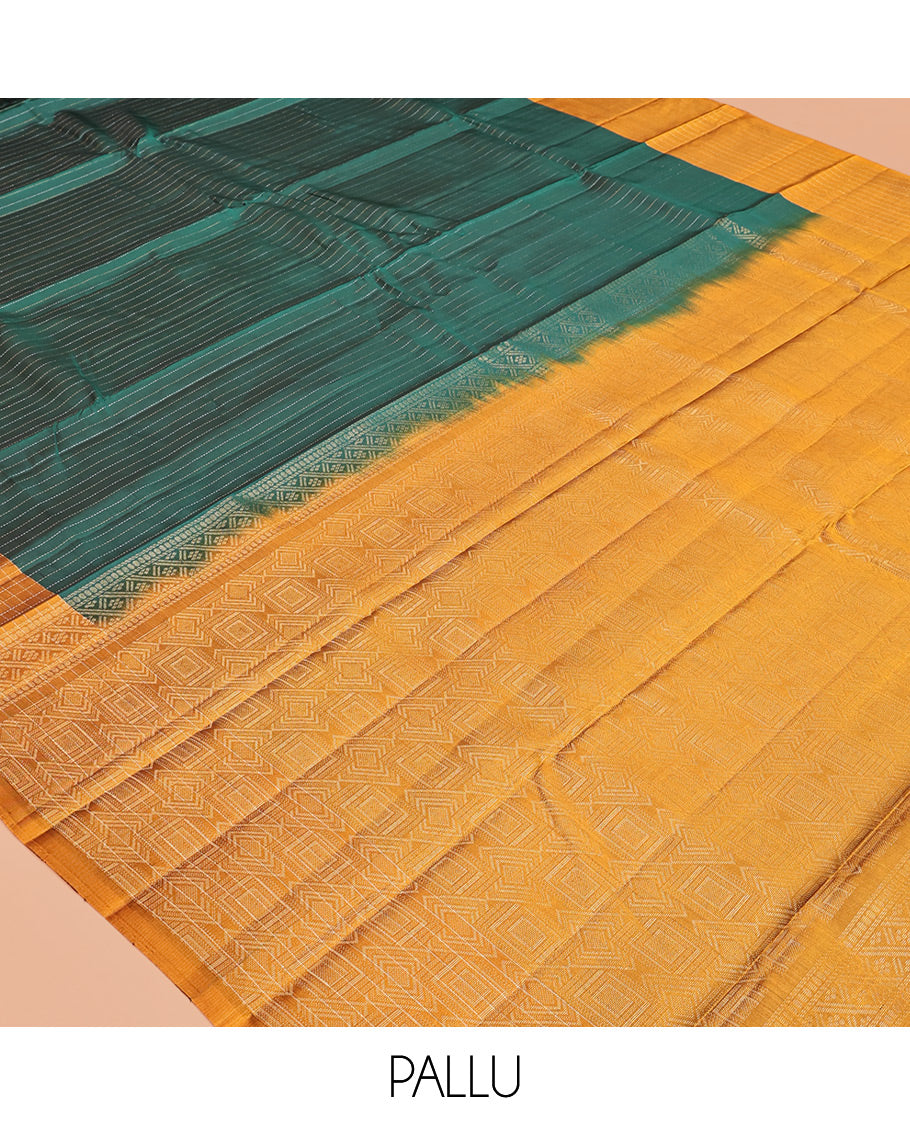 Green Mayuri Lite Silk Mix Saree