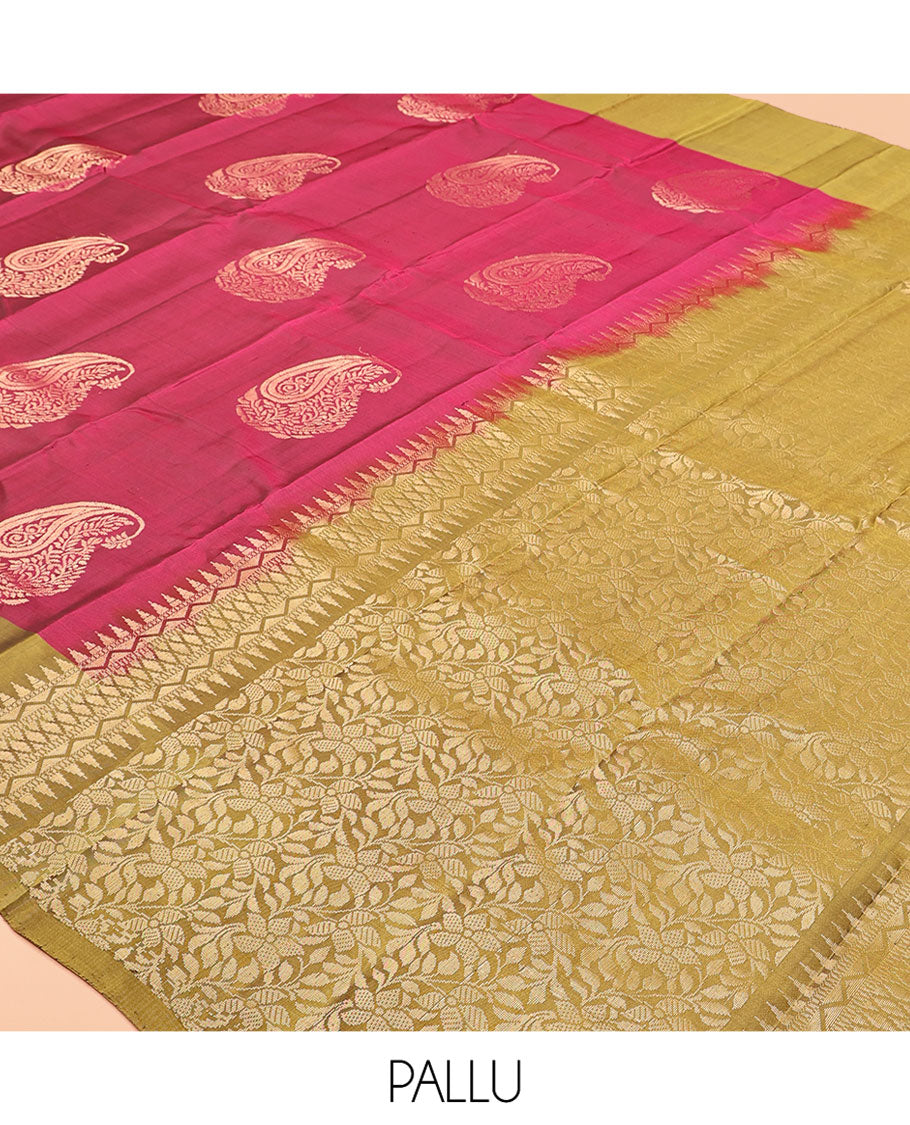 Red Mango Butta Mayuri Lite Silk Mix Saree