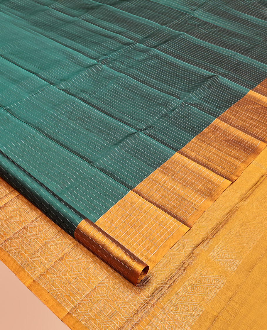 Green Mayuri Lite Silk Mix Saree