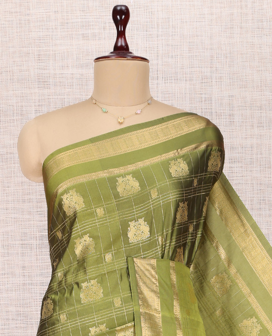 Green Budget Silk Saree