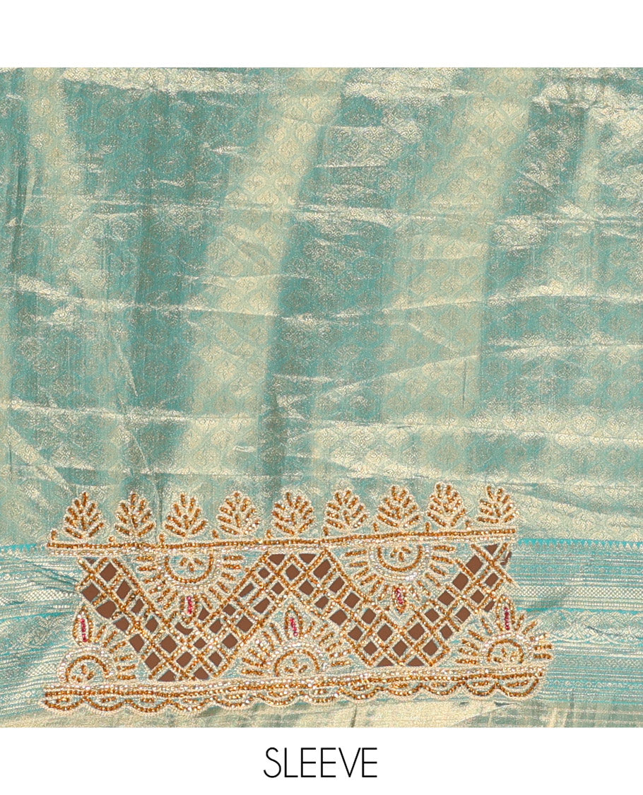 Blue Mysore Silk Saree