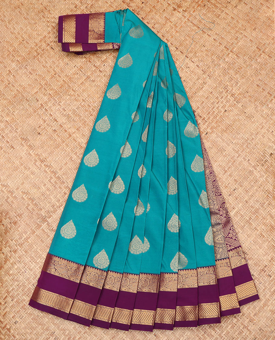Blue Budget Silk Saree