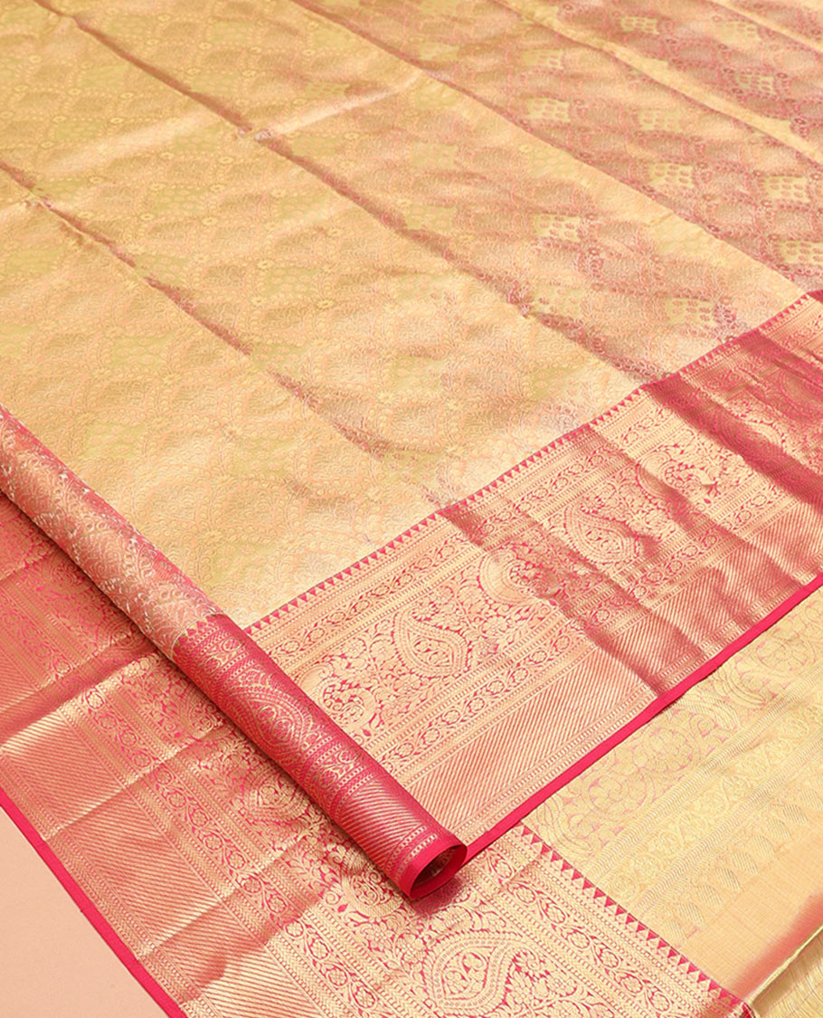 Red Kanchipuram Tissue Silk Saree