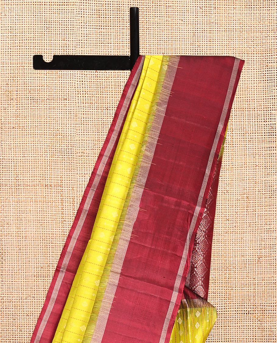 Yellow Mayuri Soft Silk Saree