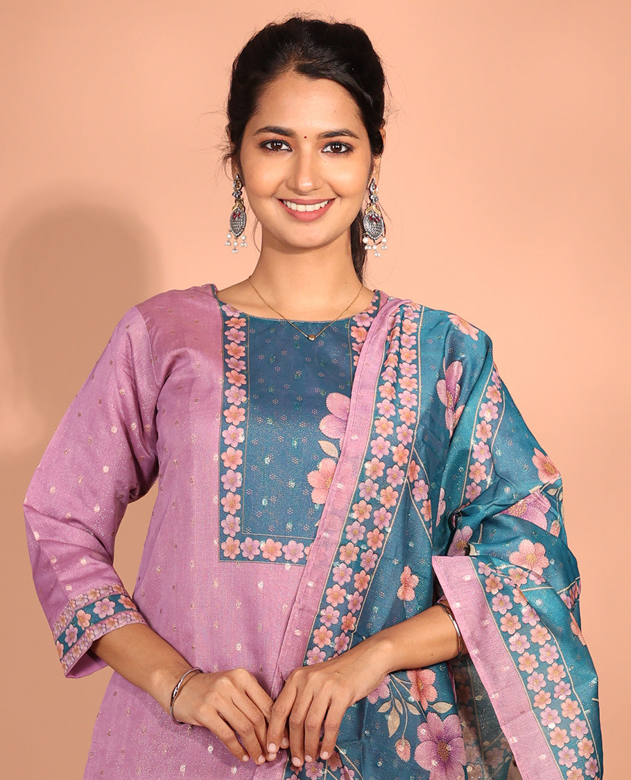 Purple Tissue Readymade Suit