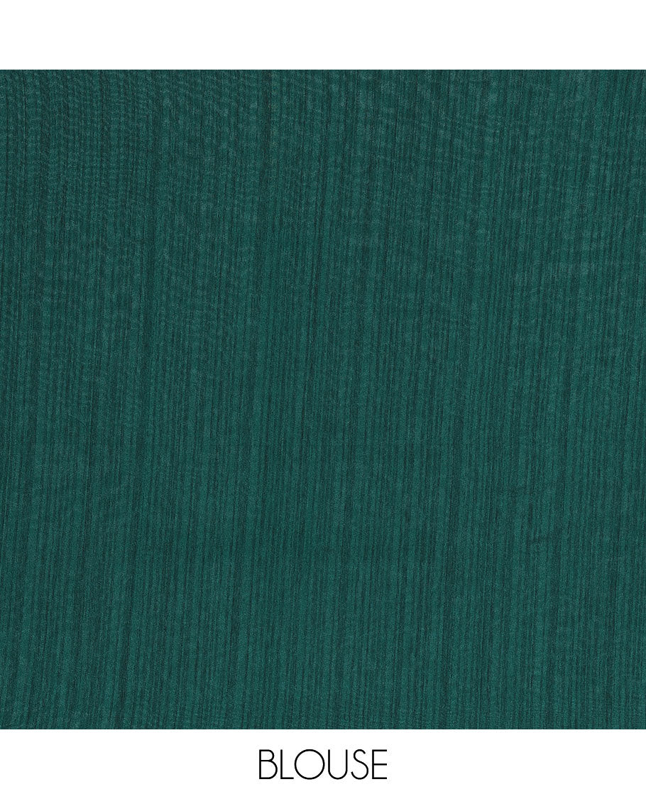 Borderless pink striped printed kamala silk saree with rose floral motifs, contrast plain blouse