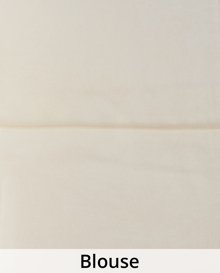 Borderless multi-color abstract-style uniquely printed semi banaras crepe saree