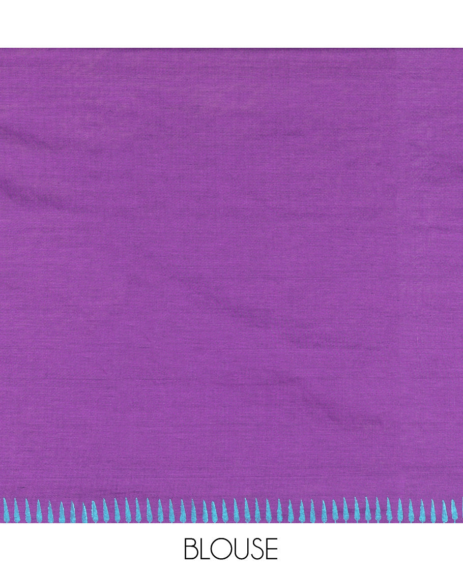 Purple South Cotton Saree