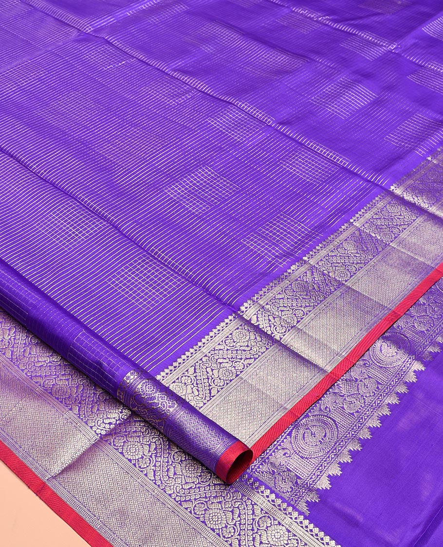 Violet Venkatagiri Silk Saree