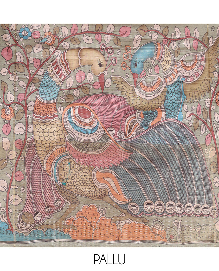 Grey Fancy Tussar Saree