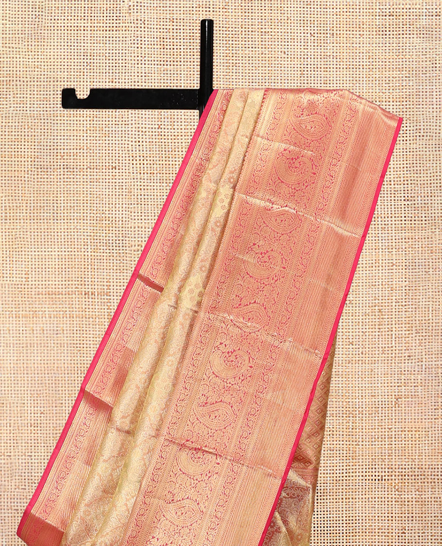 Red Kanchipuram Tissue Silk Saree