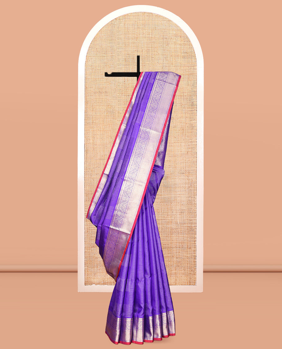Violet Venkatagiri Silk Saree