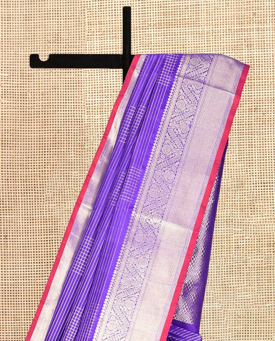 Violet Venkatagiri Silk Saree