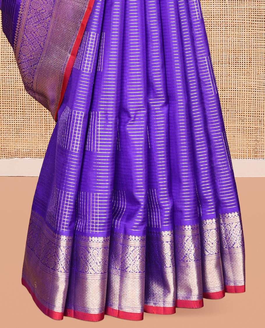 Violet Venkatagiri Silk Saree