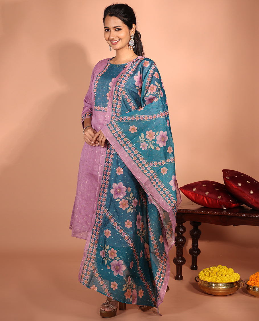 Purple Tissue Readymade Suit