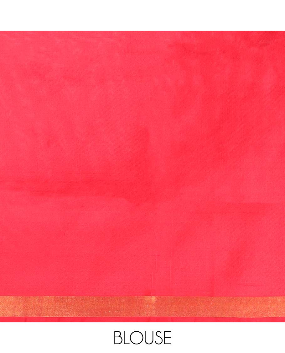 Brown striped , floral uppada silk saree with contrast zari border & floral vine design pallu