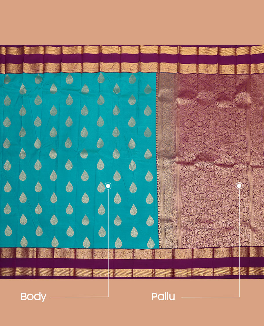 Blue Budget Silk Saree