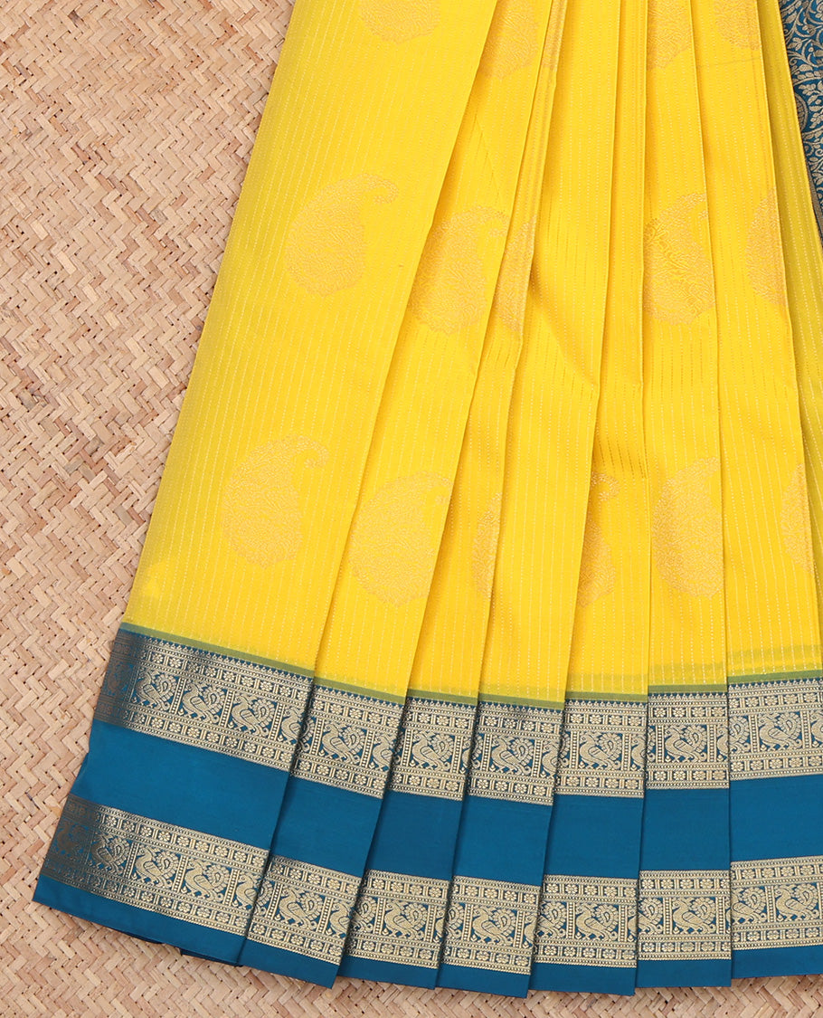 Yellow Budget Silk Saree
