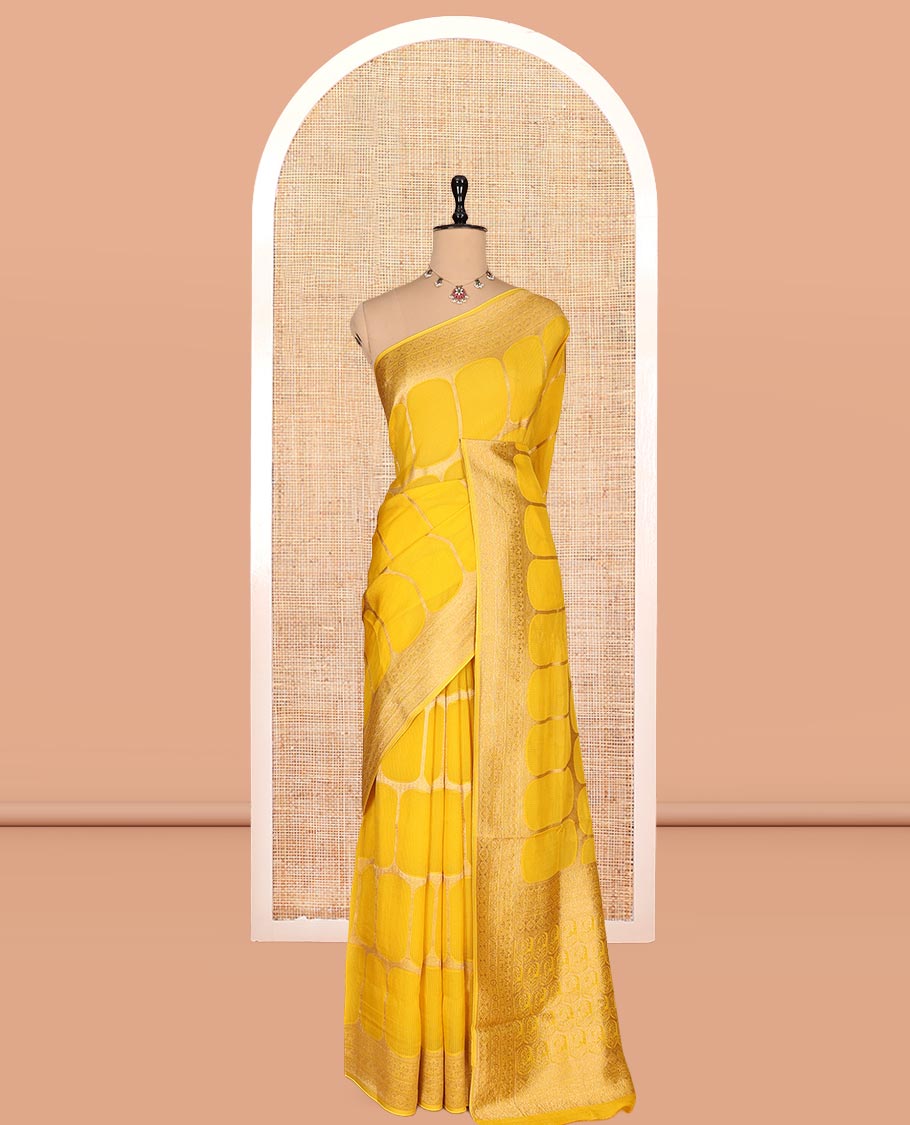 Yellow Fancy Organza