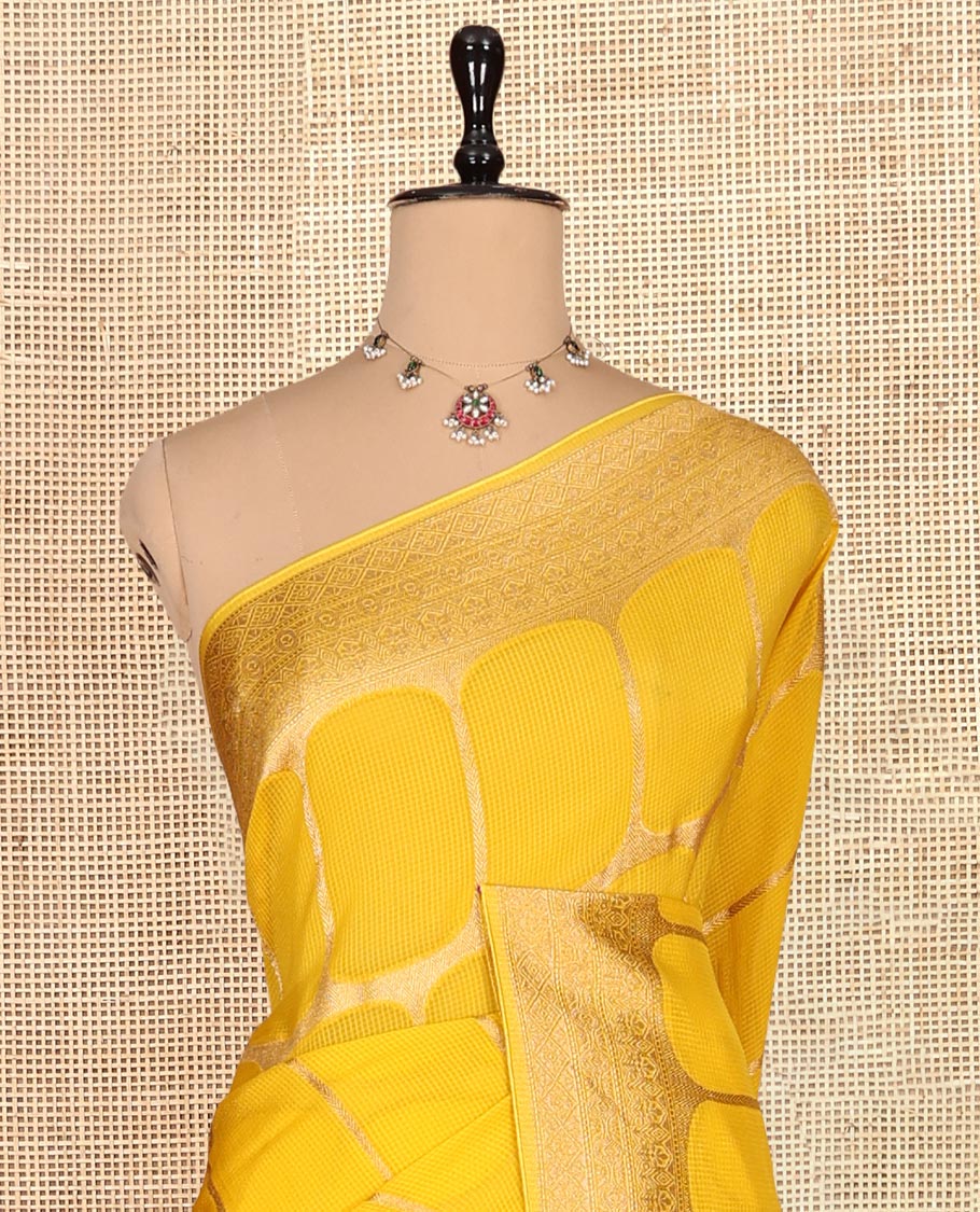 Yellow Fancy Organza