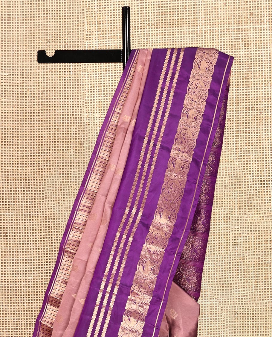 Onion Pink-Violet Vasundhara Lite Silk Mix Saree