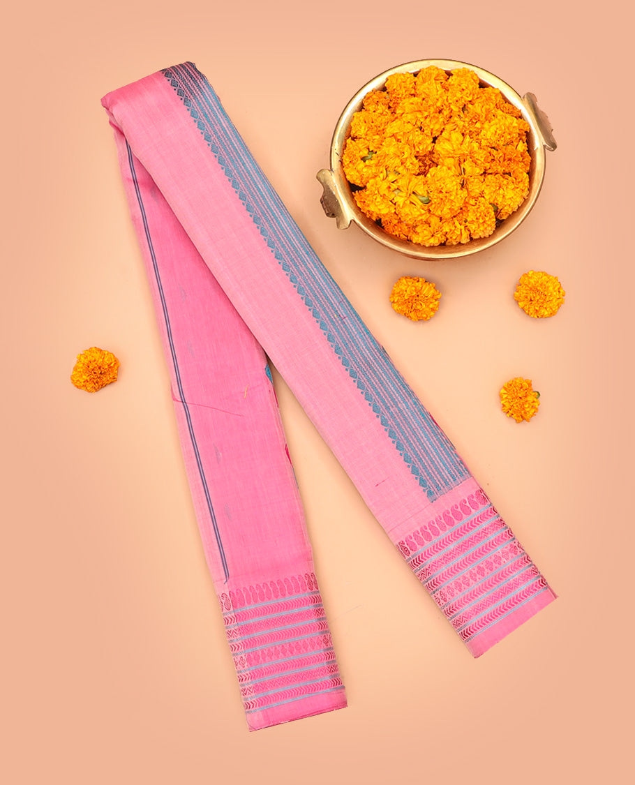 Pink Gadwal Silk Saree