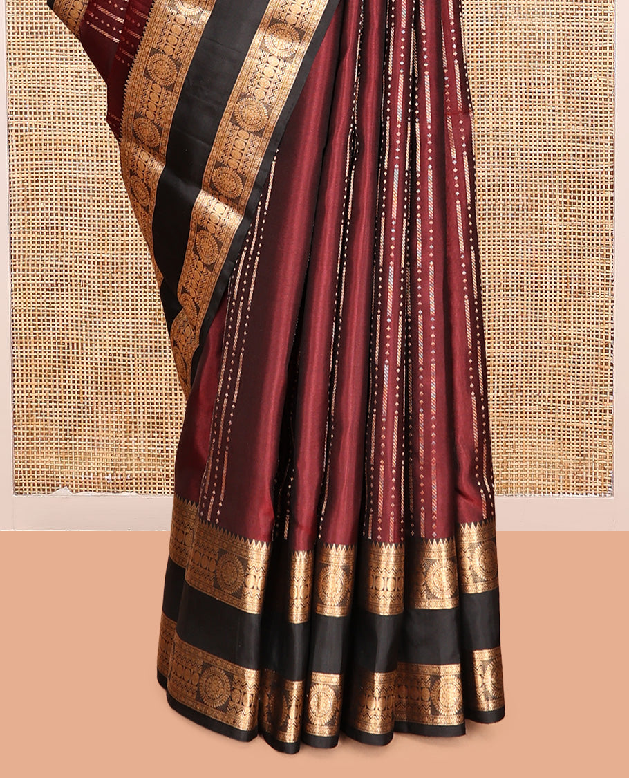 Maroon Mayuri Soft Silk Saree