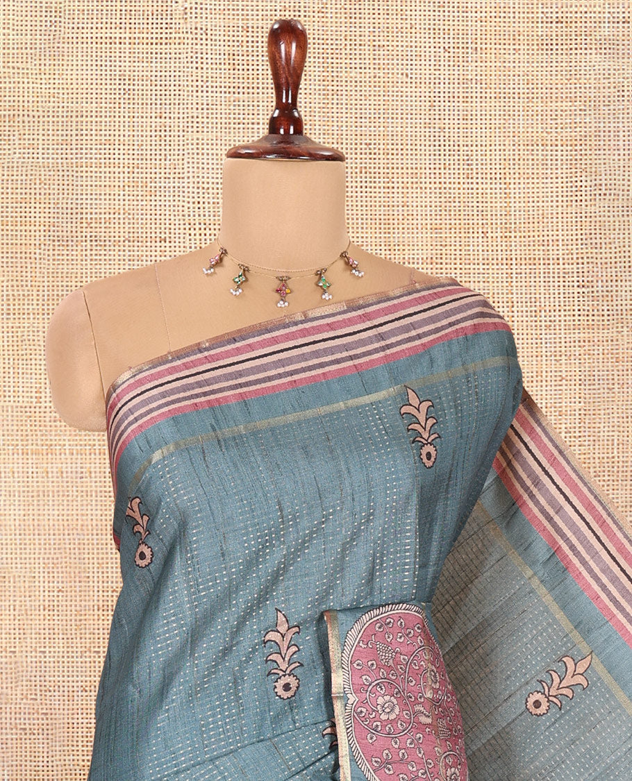 Peacock Fancy Tussar Saree