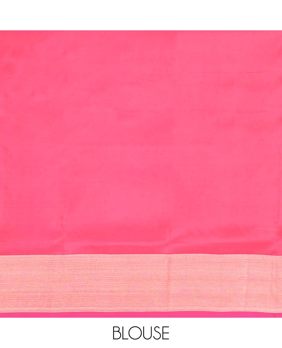 Sky blue motifs uppada silk saree with self zari border & paisley design pallu