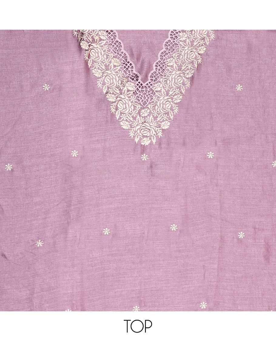 Lavender Material Chudidar Set