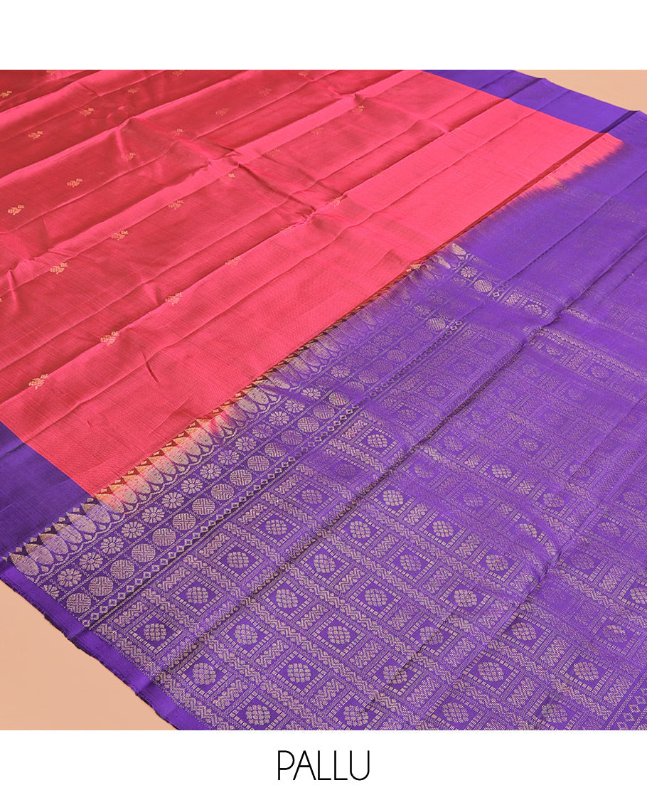 Red Mayuri Lite Silk Mix Saree