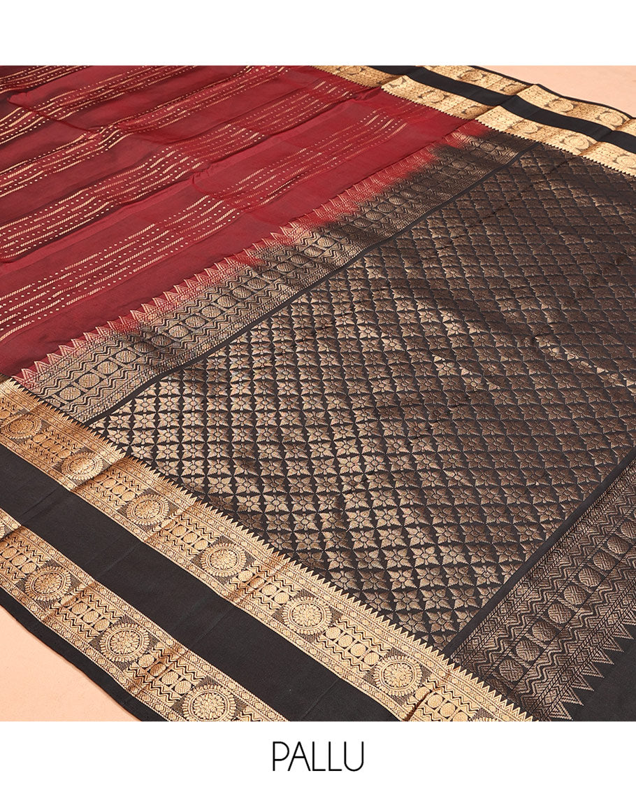 Maroon Mayuri Soft Silk Saree