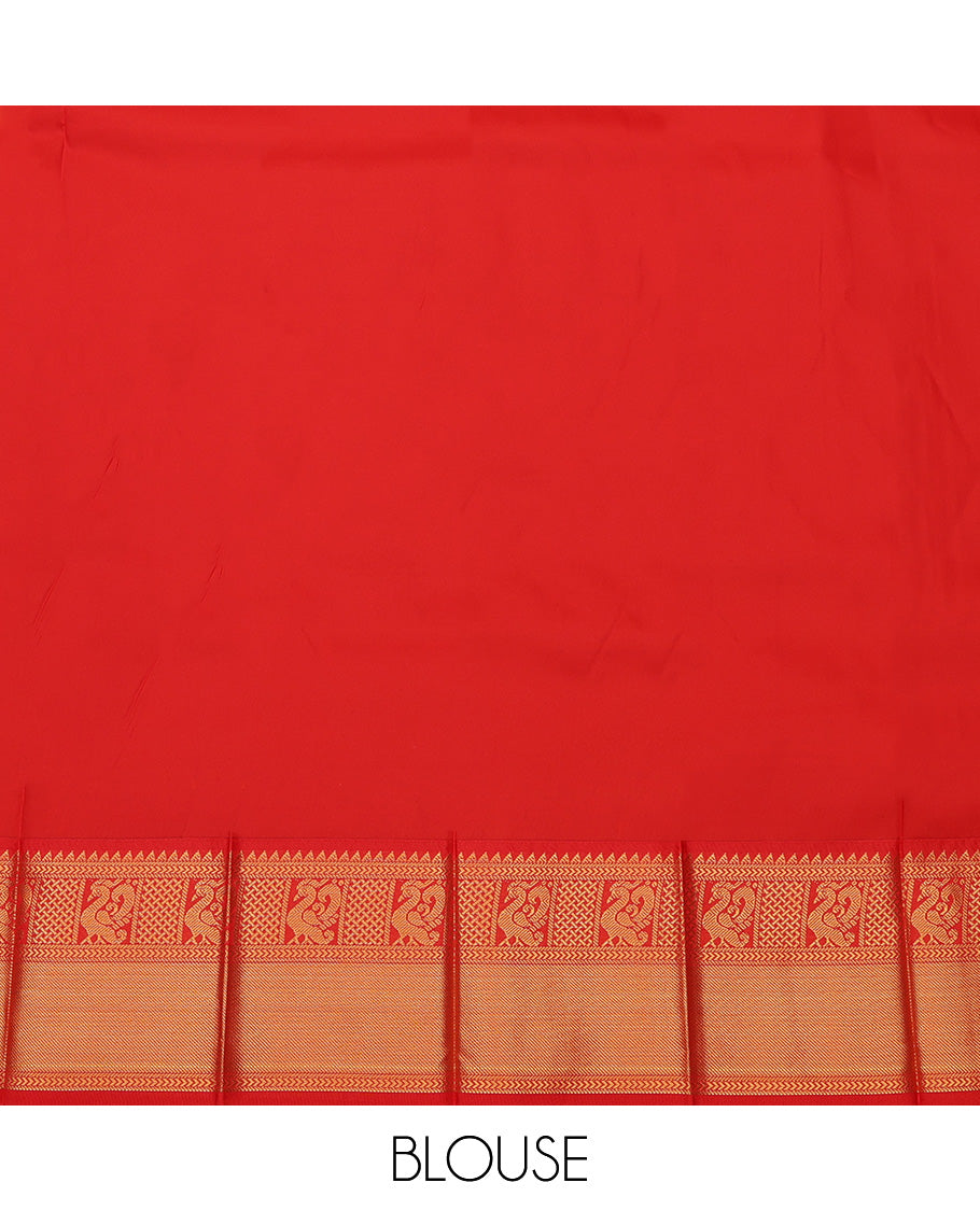 Yellow Budget Silk Saree, Subtly Sparkled With Zari Buttas and Stripes All Over Its Body, Complemented by Contrast Traditional Zari Designs Woven Border, Grand Jaal Pallu and Paired with a Contrast Blouse