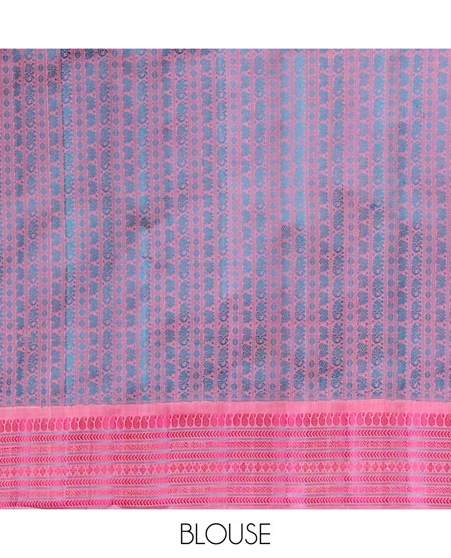 Pink Gadwal Silk Saree