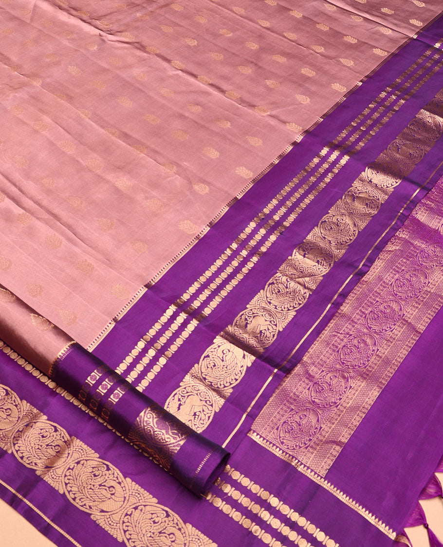 Onion Pink-Violet Vasundhara Lite Silk Mix Saree