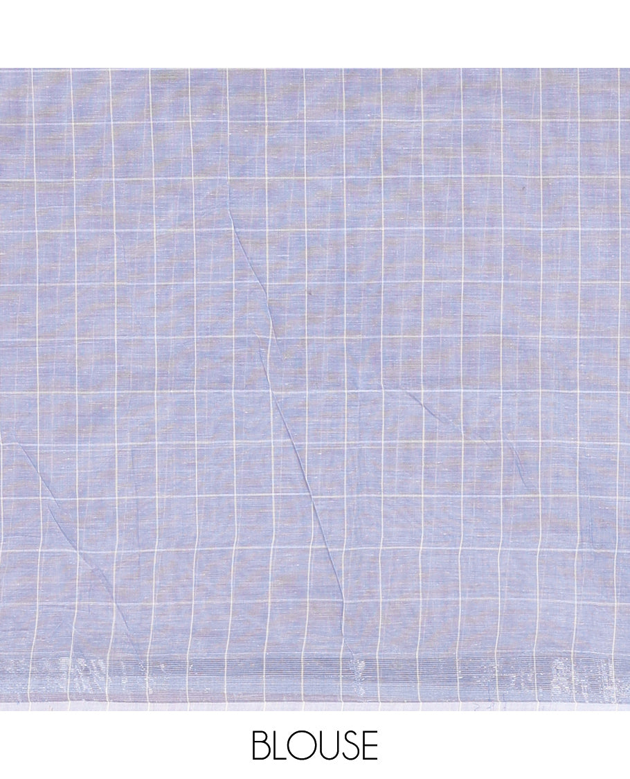 Pale Pink Jute Cotton Saree
