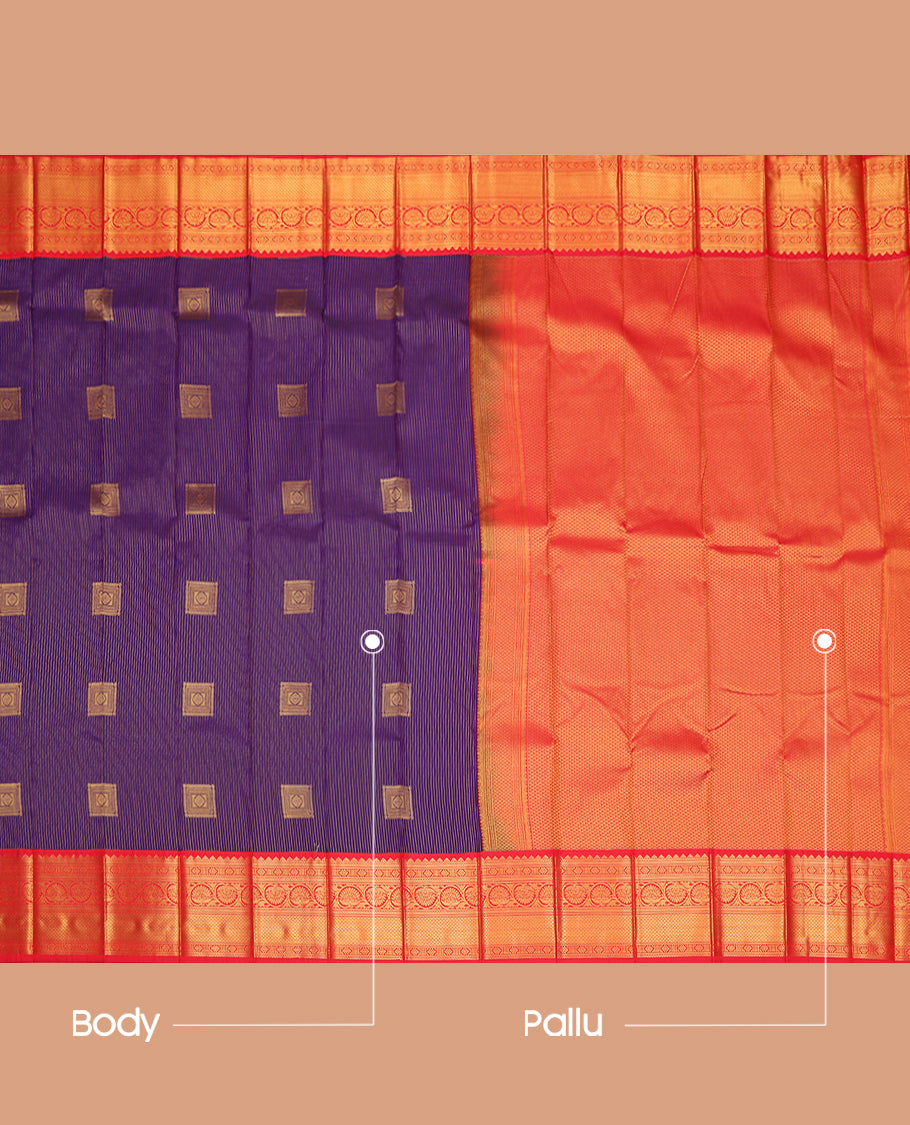 Violet Budget Silk Saree