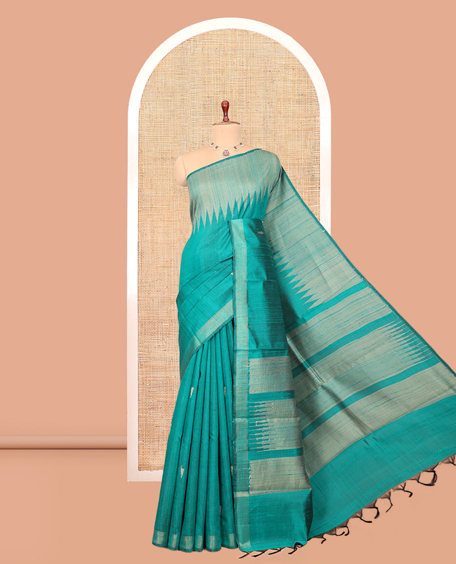 Green Dupion Saree